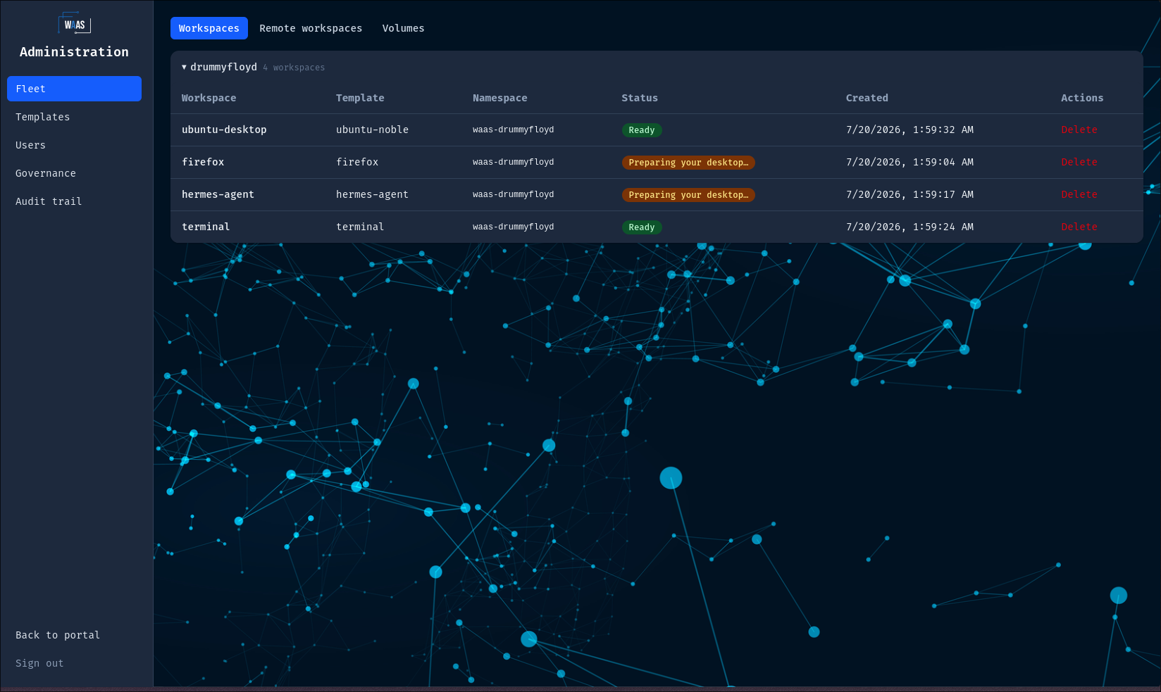 Placeholder — admin fleet dashboard